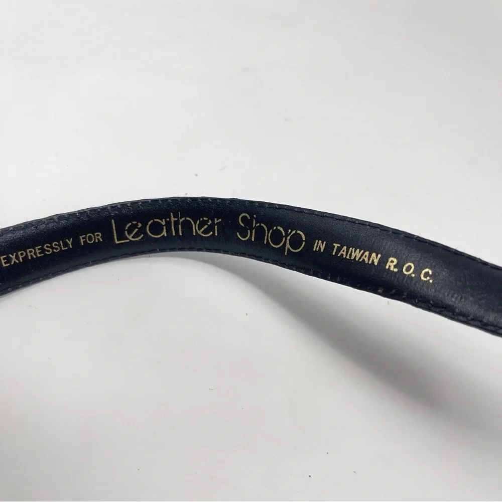Vintage Genuine Snakeskin Leather Belt, Black –‎ The Leather Shop Made in Taiwan